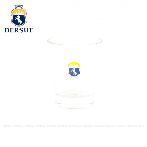 Glas mit Dersut-Logo, 6 Gläser pro VPE, EAN-Code: 8005640308198