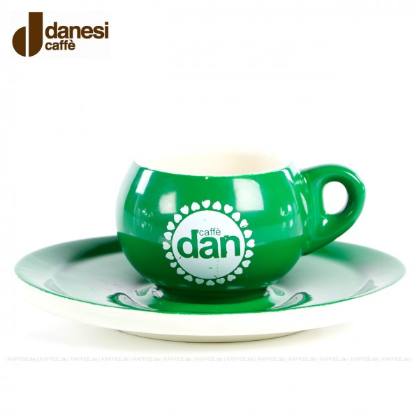 Farbe GRÜN mit Danesi-Logo, 6 Tassen pro VPE, EAN-Code: 